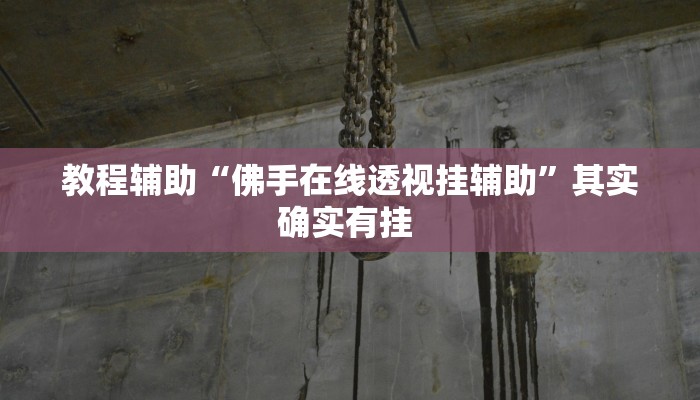 教程辅助“佛手在线透视挂辅助”其实确实有挂 教程辅助“佛手在线透视挂辅助”其实确实有挂