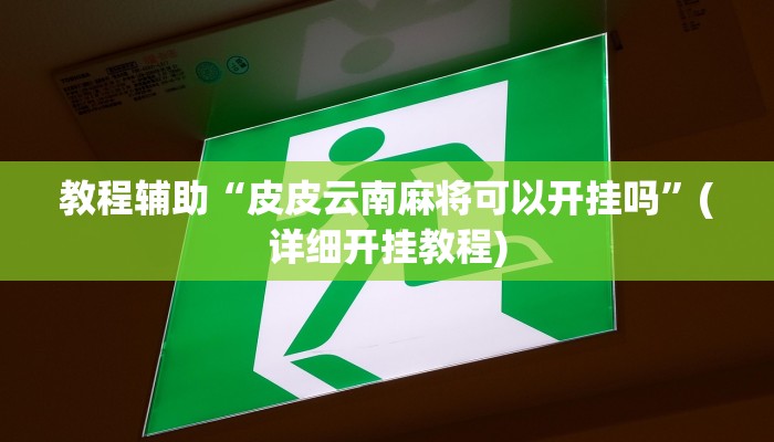 教程辅助“哥哥跑得快是不是真的有挂”(详细开挂教程)