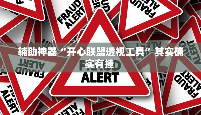 辅助神器“开心联盟透视工具”其实确实有挂 