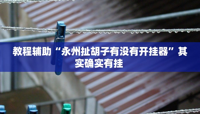 教程辅助“永州扯胡子有没有开挂器”其实确实有挂 