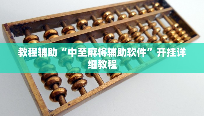 教程辅助“中至麻将辅助软件”开挂详细教程