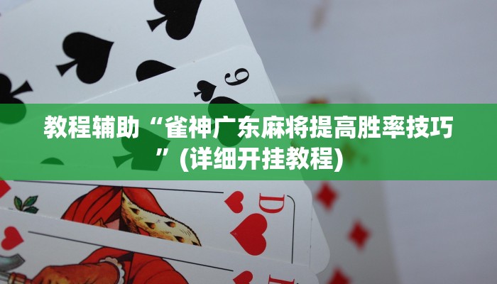 教程辅助“雀神广东麻将提高胜率技巧”(详细开挂教程)
