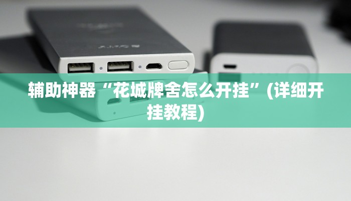 辅助神器“花城牌舍怎么开挂”(详细开挂教程)