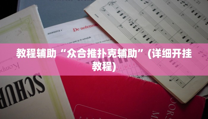 教程辅助“众合推扑克辅助”(详细开挂教程)