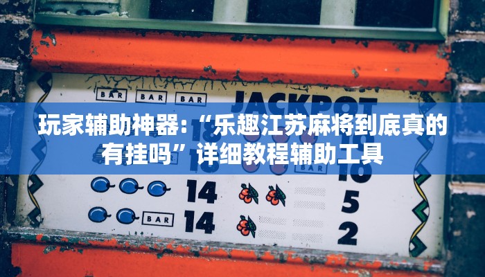 玩家辅助神器:“乐趣江苏麻将到底真的有挂吗”详细教程辅助工具