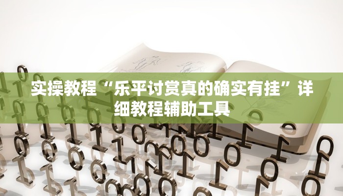 实操教程“乐平讨赏真的确实有挂”详细教程辅助工具