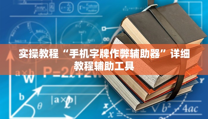 实操教程“手机字牌作弊辅助器”详细教程辅助工具